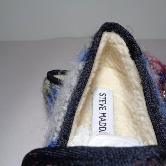 Steve Madden Size 7 M PAXTYN Red Plaid New Loafers - Picture 14 of 14